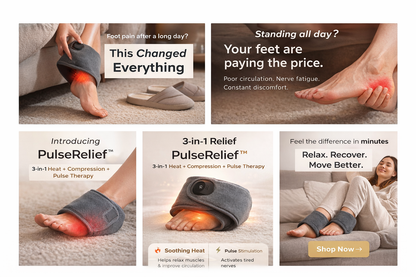 PulseRelief® Triple-Technology Massager